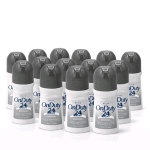 Avon On Duty 24 Hours Original Deodorant - Gray and White